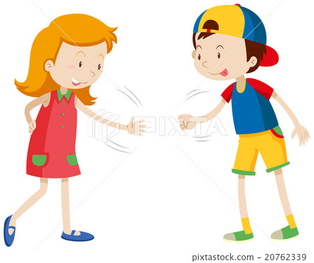 Children playing rock scissors paper 20762339