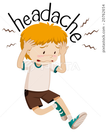 Little boy having headache Little boy having headache 20762654