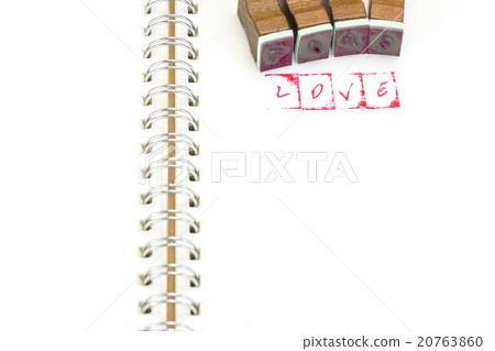 Stamp alphabet with the word LOVE Stamp alphabet with the word LOVE 20763860
