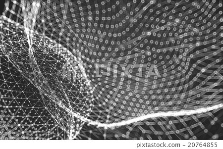 Abstract polygonal space low poly dark background Abstract polygonal space low poly dark background 20764855