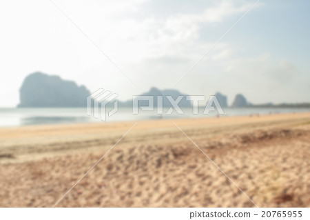 Blur background of the beach 20765955