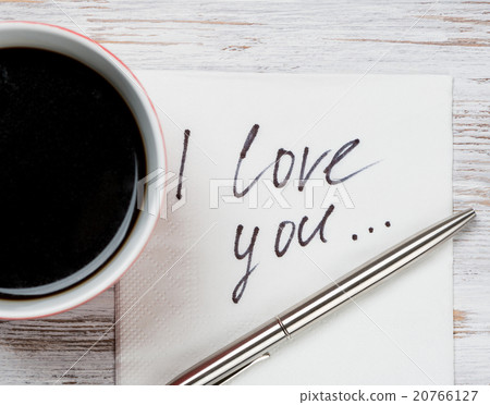 Message written on napkin Message written on napkin 20766127