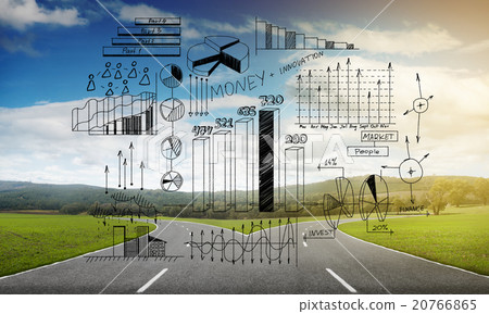 Asphalt crossroad image 20766865