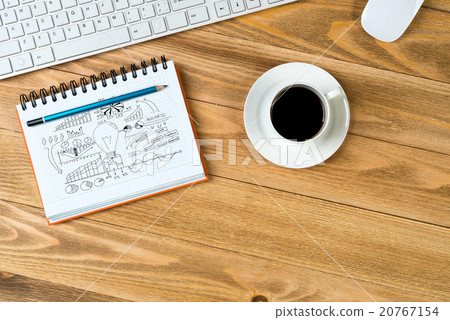 Business workplace with stuff Business workplace with stuff 20767154