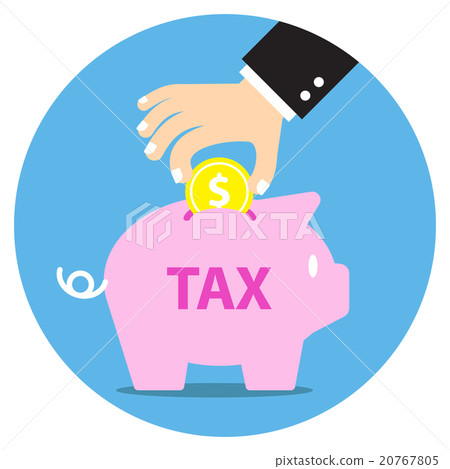 business person's hand collecting coin into piggy  20767805