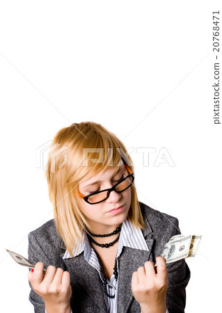 businesswoman with money businesswoman with money 20768471
