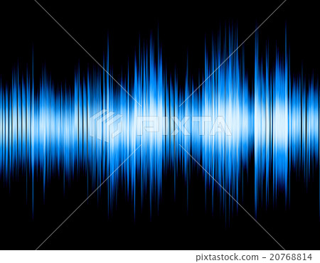 Blue abstract digital sound wave. 20768814