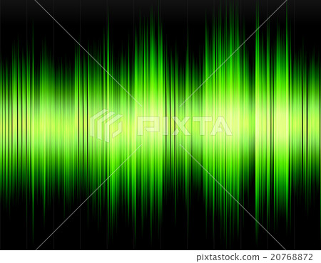 Green abstract digital sound wave. 20768872