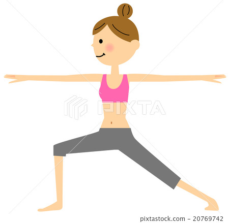 Yoga Warrior's Pose II Yoga Warrior's Pose II 20769742