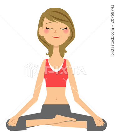 Yoga meditation pose Yoga meditation pose 20769743