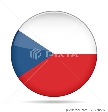 button with flag of Czech Republic 20770597