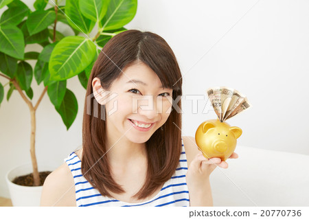 女士們生活儲蓄形象 20770736