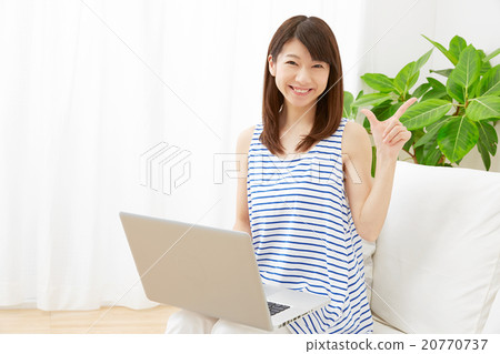 女士們生活電腦檢查標誌 20770737