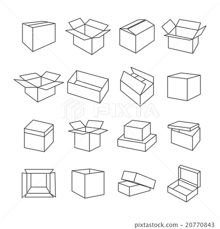 Icons box, vector illustration. 20770843