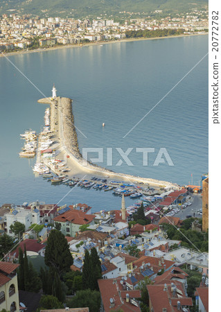 Alanya's city and port with the lighthouse, Alanya Alanya's city and port with the lighthouse, Alanya 20772782