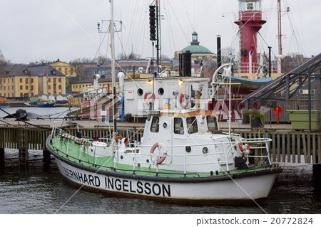 Moored in Stockholm berth tug Moored in Stockholm berth tug 20772824