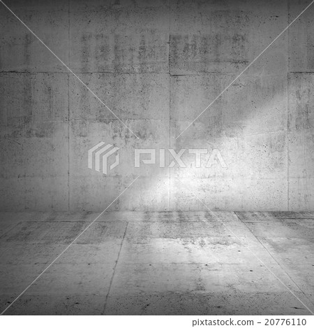 Concrete wall and floor with strong illumination 20776110