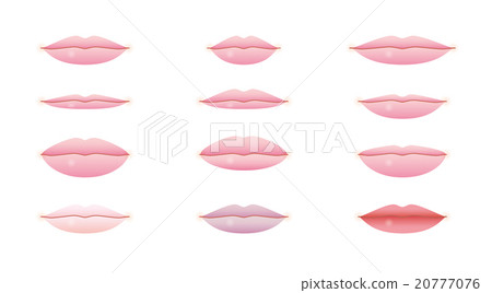 唇形-图库插图[20777076] - PIXTA