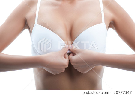 Cheerful healthy girl is caring of her body 20777347