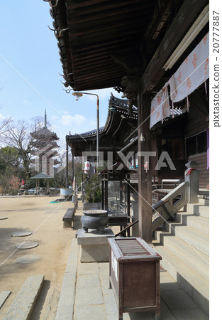 Shikoku Buddha 86th Tadashi "Shishigera" From right, Daitakudo, Main Hall, Five-storied pagoda 20777887