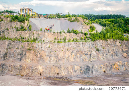 panorama of production in granite quarry panorama of production in granite quarry 20778671