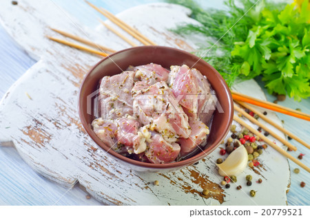 raw meat for kebab 20779521