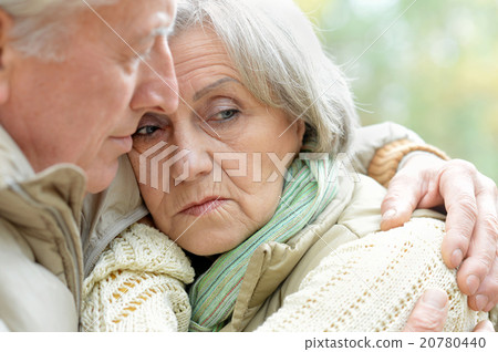 Sad senior couple Sad senior couple 20780440