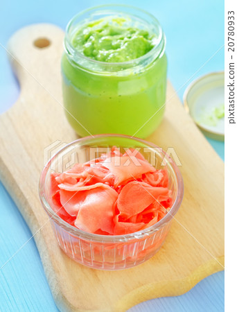 ginger with wasabi 20780933