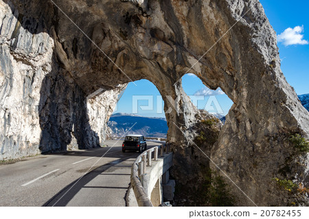 provence mountain road arches view 20782455