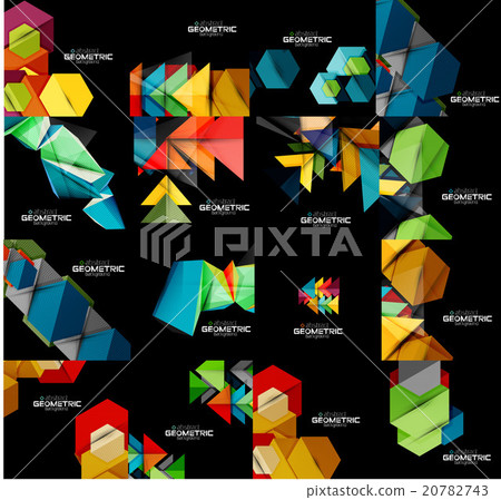 Collection of geometric banners Collection of geometric banners 20782743