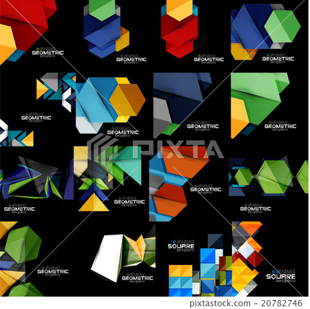 Collection of geometric banners 20782746