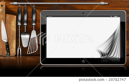 Tablet Computer in the Kitchen Tablet Computer in the Kitchen 20782747