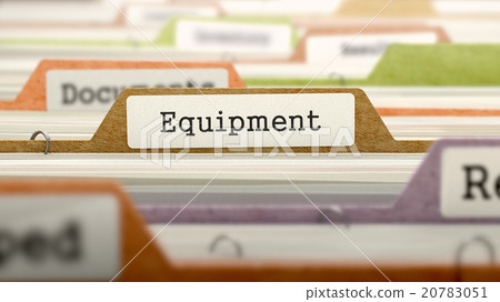 Equipment Concept on File Label. 20783051