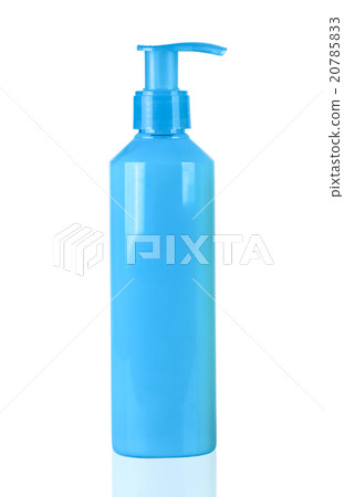 Blue neon lotion bottle Blue neon lotion bottle 20785833