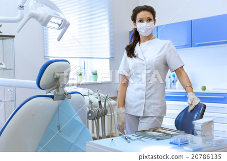 Portrait of woman dentist at her office Portrait of woman dentist at her office 20786135