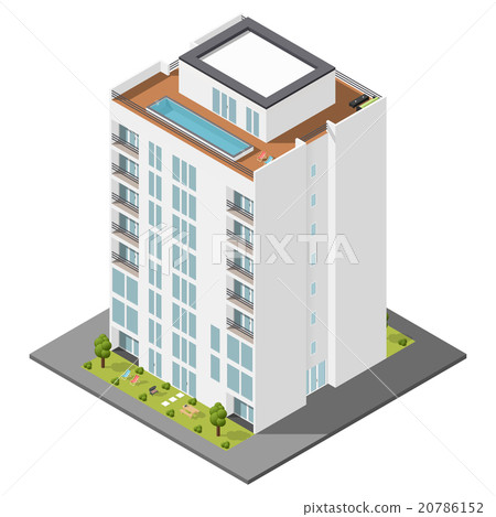 Dwelling house isometric icon set Dwelling house isometric icon set 20786152
