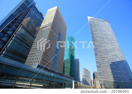 Shiodome Tall Building and Yurikamome 20786993