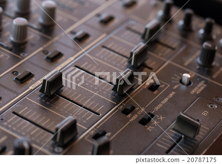Dj sound mixer  with knobs and sliders 20787175