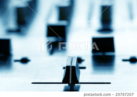Crossfader on dj mixer in club Crossfader on dj mixer in club 20787207