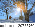 Snowy mountain and snowboarder 20787560