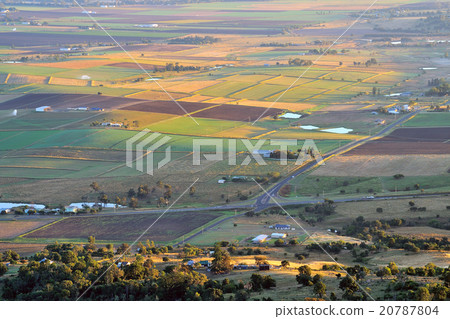 Aerial photograph of agriculture and farming Aerial photograph of agriculture and farming 20787804