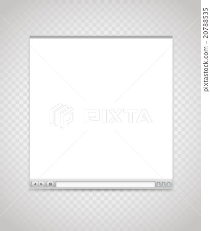 Opened browser window template Opened browser window template 20788535