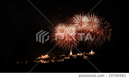 Fireworks festival at Khoa Wang in Thailand 20789361