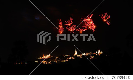 Fireworks festival at Khoa Wang in Thailand 20789498