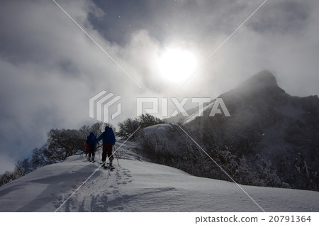 Mountain skiing ride Hokkaido Kurokake Mountain skiing ride Hokkaido Kurokake 20791364