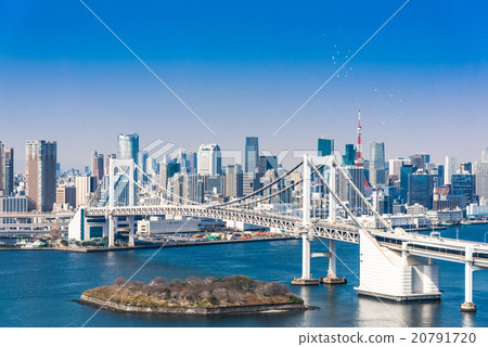 Rainbow Bridge and Tokyo Waterfront Rainbow Bridge and Tokyo Waterfront 20791720
