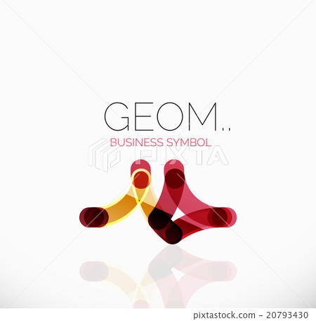 Logo, linear abstract geometric icon 20793430