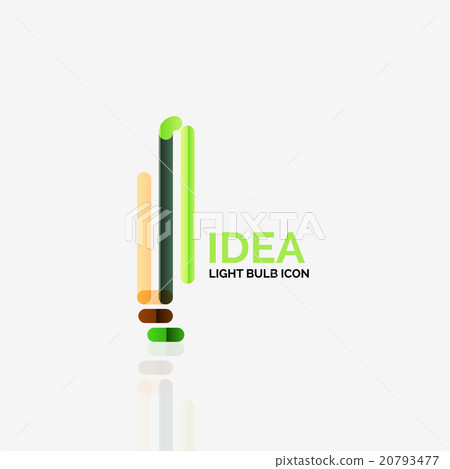 Logo, vector light bulb abstract linear geometric Logo, vector light bulb abstract linear geometric 20793477