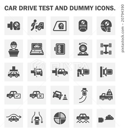 Car test icons-插圖素材 [20794390] - PIXTA圖庫