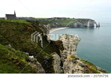 Cliffs of Spring Etreta in Normandy Cliffs of Spring Etreta in Normandy 20794736
